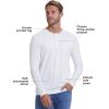 imageTrue Classic Long Sleeve Shirts for Men  Henley Waffle ampamp Crew Neck Long Sleeve T Shirt  Regular and Tall Thermal ShirtsWhite