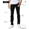 imageTrue Classic Mens Jeans  Stretch Jeans for Men Slim and Straight Fit Mens Stretch JeanBlack