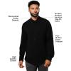 imageTrue Classic Mens Long Sleeve Button Down Shirt  Casual Dress Shirts for Men Quick DryBlack