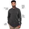 imageTrue Classic Mens Long Sleeve Button Down Shirt  Casual Dress Shirts for Men Quick DryCarbon