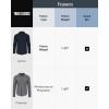 imageTrue Classic Mens Long Sleeve Button Down Shirt  Casual Dress Shirts for Men Quick DryDark Heather Navy