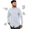 imageTrue Classic Mens Long Sleeve Button Down Shirt  Casual Dress Shirts for Men Quick DryPale Blue