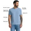 imageTrue Classic Mens TShirts  Short Sleeve Crew Neck T Shirts for Man Cotton Blend Plain Novelty Mens TShirtsBlues 3pack
