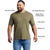 imageTrue Classic Mens TShirts  Short Sleeve Crew Neck T Shirts for Man Cotton Blend Plain Novelty Mens TShirtsCarbonMilitary GreenNavy 3pack
