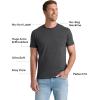 imageTrue Classic Mens TShirts  Short Sleeve Crew Neck T Shirts for Man Cotton Blend Plain Novelty Mens TShirtsCharcoal Heather Gray