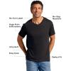 imageTrue Classic Mens V Neck T Shirts  Cotton V Neck Shirts for Men VNeck Mens TShirts and Undershirts for Men PackSinglesBlack