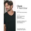 imageTrue Classic Mens V Neck T Shirts  Cotton V Neck Shirts for Men VNeck Mens TShirts and Undershirts for Men PackSinglesCharcoal Heather Gray