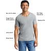 imageTrue Classic Mens V Neck T Shirts  Cotton V Neck Shirts for Men VNeck Mens TShirts and Undershirts for Men PackSinglesHeather Gray