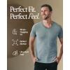 imageTrue Classic Mens V Neck T Shirts  Cotton V Neck Shirts for Men VNeck Mens TShirts and Undershirts for Men PackSinglesHeather Gray