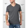imageTrue Classic Mens V Neck T Shirts  Cotton V Neck Shirts for Men VNeck Mens TShirts and Undershirts for Men PackSinglesHeather Indigo