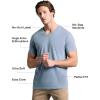 imageTrue Classic Mens V Neck T Shirts  Cotton V Neck Shirts for Men VNeck Mens TShirts and Undershirts for Men PackSinglesHeather Indigo