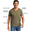 imageTrue Classic Mens V Neck T Shirts  Cotton V Neck Shirts for Men VNeck Mens TShirts and Undershirts for Men PackSinglesMilitary Green