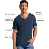 imageTrue Classic Mens V Neck T Shirts  Cotton V Neck Shirts for Men VNeck Mens TShirts and Undershirts for Men PackSinglesNavy