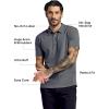 imageTrue Classic Polo Shirts for Men  Mens Polo Shirts Short Sleeve Cotton Dry Fit Golf Shirt for Men Personalized Custom CutCarbon