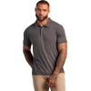 imageTrue Classic Polo Shirts for Men  Mens Polo Shirts Short Sleeve Cotton Dry Fit Golf Shirt for Men Personalized Custom CutCharcoal Heather Gray
