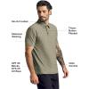 imageTrue Classic Polo Shirts for Men  Mens Polo Shirts Short Sleeve Cotton Dry Fit Golf Shirt for Men Personalized Custom CutHeather Military Green