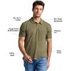 imageTrue Classic Polo Shirts for Men  Mens Polo Shirts Short Sleeve Cotton Dry Fit Golf Shirt for Men Personalized Custom CutHeather Military Green