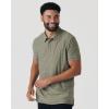 imageTrue Classic Polo Shirts for Men  Mens Polo Shirts Short Sleeve Cotton Dry Fit Golf Shirt for Men Personalized Custom CutHeather Military Green