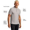 imageTrue Classic Polo Shirts for Men  Mens Polo Shirts Short Sleeve Cotton Dry Fit Golf Shirt for Men Personalized Custom CutLight Gray