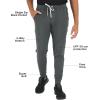 imageTrue Classic Sweatpants for Men  Joggers for Men with Pockets Novelty Fleece ampamp Breathable 4Way Stretch Mens Sweat PantsCharcoal Heather Gray