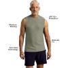 imageTrue Classic Workout Shirts for Men  Mens Shirts ampamp Muscle Shirt for Men Gym Shirts Tank Tops Men and Athletic Base LayerHeather Military Green