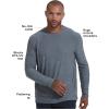 imageTrue Classic Workout Shirts for Men  Mens Shirts ampamp Muscle Shirt for Men Gym Shirts Tank Tops Men and Athletic Base LayerHeather Navy
