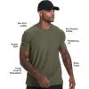 imageTrue Classic Workout Shirts for Men  Mens Shirts ampamp Muscle Shirt for Men Gym Shirts Tank Tops Men and Athletic Base LayerMilitary Green