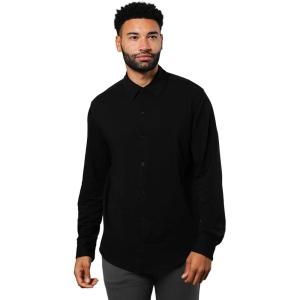imageTrue Classic Mens Long Sleeve Button Down Shirt  Casual Dress Shirts for Men Quick DryBlack