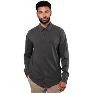 imageTrue Classic Mens Long Sleeve Button Down Shirt  Casual Dress Shirts for Men Quick DryCarbon