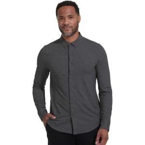 imageTrue Classic Mens Long Sleeve Button Down Shirt  Casual Dress Shirts for Men Quick DryCharcoal Heather Gray