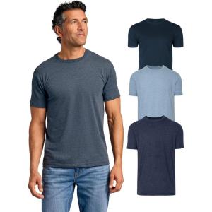 imageTrue Classic Mens TShirts  Short Sleeve Crew Neck T Shirts for Man Cotton Blend Plain Novelty Mens TShirtsBlues 3pack