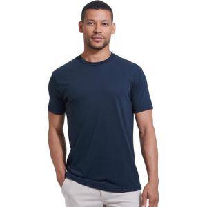 imageTrue Classic Mens TShirts  Short Sleeve Crew Neck T Shirts for Man Cotton Blend Plain Novelty Mens TShirtsMidnight Blue