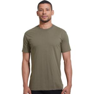 imageTrue Classic Mens TShirts  Short Sleeve Crew Neck T Shirts for Man Cotton Blend Plain Novelty Mens TShirtsRanger Green
