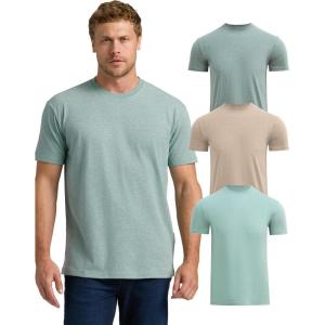 imageTrue Classic Mens TShirts  Short Sleeve Crew Neck T Shirts for Man Cotton Blend Plain Novelty Mens TShirtsSummer Exclusive 3pack