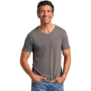 imageTrue Classic Mens V Neck T Shirts  Cotton V Neck Shirts for Men VNeck Mens TShirts and Undershirts for Men PackSinglesCarbon