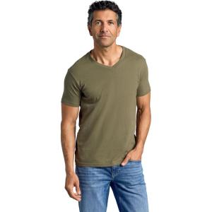 imageTrue Classic Mens V Neck T Shirts  Cotton V Neck Shirts for Men VNeck Mens TShirts and Undershirts for Men PackSinglesMilitary Green