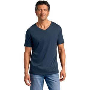 imageTrue Classic Mens V Neck T Shirts  Cotton V Neck Shirts for Men VNeck Mens TShirts and Undershirts for Men PackSinglesNavy