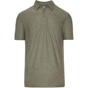 imageTrue Classic Polo Shirts for Men  Mens Polo Shirts Short Sleeve Cotton Dry Fit Golf Shirt for Men Personalized Custom CutHeather Military Green