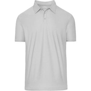 imageTrue Classic Polo Shirts for Men  Mens Polo Shirts Short Sleeve Cotton Dry Fit Golf Shirt for Men Personalized Custom CutLight Gray