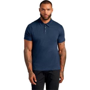 imageTrue Classic Polo Shirts for Men  Mens Polo Shirts Short Sleeve Cotton Dry Fit Golf Shirt for Men Personalized Custom CutNavy