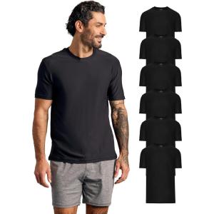 imageTrue Classic Workout Shirts for Men  Mens Shirts ampamp Muscle Shirt for Men Gym Shirts Tank Tops Men and Athletic Base LayerBlack 6pack