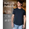 imageTrue Classic Mens TShirts  Curved Hem Tee Mens Hipster Shirts for Men Long Tail T Shirts for Man Drop Cut LoungeSleepBlack 4pack