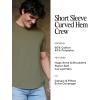 imageTrue Classic Mens TShirts  Curved Hem Tee Mens Hipster Shirts for Men Long Tail T Shirts for Man Drop Cut LoungeSleepCarbon