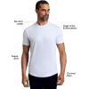 imageTrue Classic Mens TShirts  Curved Hem Tee Mens Hipster Shirts for Men Long Tail T Shirts for Man Drop Cut LoungeSleepWhite