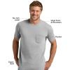 imageTrue Classic Mens TShirts  Pocket T Shirts for Men Mens Pocket Tee Shirts Multipack Cotton Crew Neck Work T Shirt for MenHeather Gray