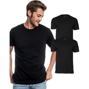 imageTrue Classic Mens TShirts  Pocket T Shirts for Men Mens Pocket Tee Shirts Multipack Cotton Crew Neck Work T Shirt for MenBlack 2pack