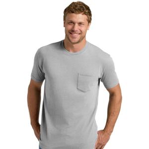 imageTrue Classic Mens TShirts  Pocket T Shirts for Men Mens Pocket Tee Shirts Multipack Cotton Crew Neck Work T Shirt for MenHeather Gray