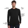 imageTrue Classic Long Sleeve Shirts for Men  Mens Long Sleeve TeeShirts Henley Shirts for Men and WaffleKnit Thermal TShirtsBlack