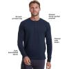 imageTrue Classic Long Sleeve Shirts for Men  Mens Long Sleeve TeeShirts Henley Shirts for Men and WaffleKnit Thermal TShirtsNavy