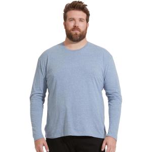 imageTrue Classic Long Sleeve Shirts for Men  Mens Long Sleeve TeeShirts Henley Shirts for Men and WaffleKnit Thermal TShirtsHeather Indigo